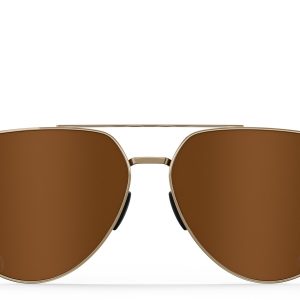 Tangle Free Aviator Hex - Amber Gold Polarized